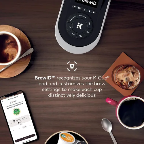 Vista 4 de Keurig K-Supreme SMART - Cafetera inteligente, tecnología MultiStream, prepara tamaños de taza de 6 a 12 onzas, color negro Brewid y Multistream