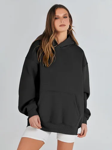 Vista 3 de ANRABESS Womens Oversized Hoodies Fleece Sweatshirts Long Sleeve Hooded Pullover Winter Clothes with Pocket