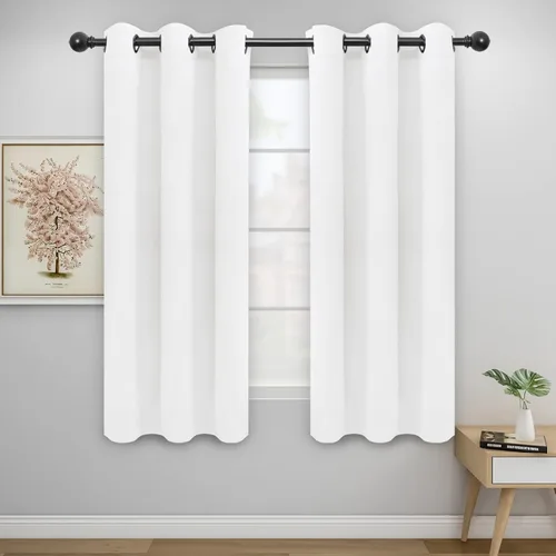 Vista 191 de Easy-Going - Cortinas opacas para dormitorio, aislamiento térmico sólido con ojales, cortinas de ventana para reducción de ruido, cortinas
