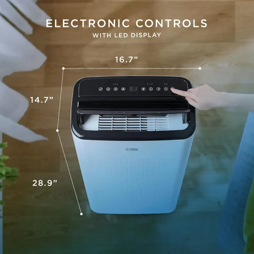 Vista 6 de COMMERCIAL COOL Aire acondicionado portátil de 12,000 BTU unidad de aire acondicionado con deshumidificador y ventilador, unidad de aire
