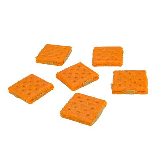 Vista 3 de Galletas tipo sándwich, queso y mantequilla de maní, paquete de 8 piezas, 12/caja