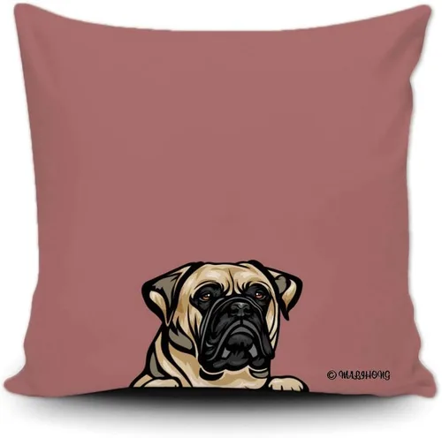Vista 10 de Funda de almohada para perro, divertida funda de almohada para sofá, cama, decoración del hogar, 20 x 20 pulgadas Bull Terrier-1-10
