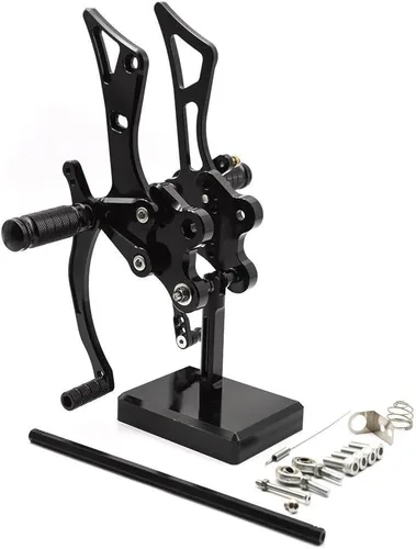 Vista 7 de Motorbike Foot Rests For FZ1 For FZ8 For FZ For 1 For FZ For 8 2001-2005 Motorcycle Rearset Footrest Footpeg Footrest Pedals(Black)