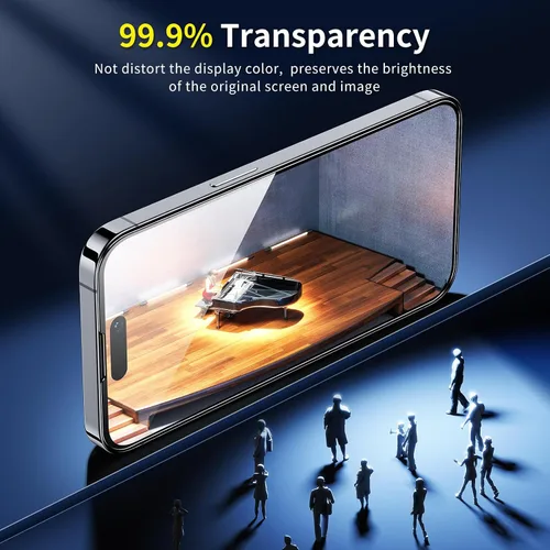 Vista 6 de SMARTDEVIL Paquete de 2 protectores de pantalla para iPhone 12 Mini, vidrio templado, película transparente HD, fácil instalación, sin polvo y sin