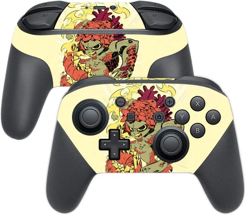 Vista 43 de MightySkins Skin compatible con Nintendo Switch Pro Controller - Alien Battle Funda protectora de vinilo duradera y única Fácil de aplicar
