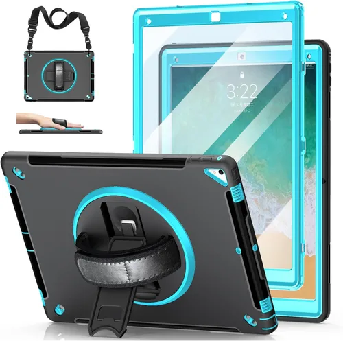 Vista 13 de Funda para iPad Pro 12.9 de 2ª generación 2017 y 2015 de 1ª generación, funda protectora de TPU resistente con protector de pantalla, soporte