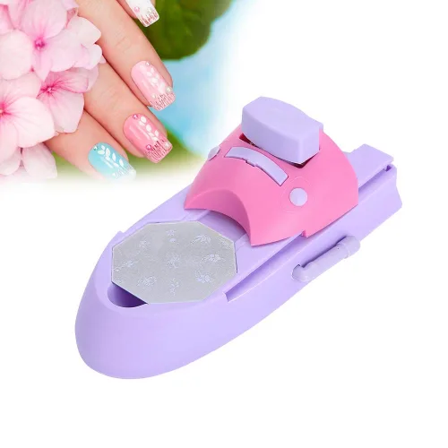 Vista 8 de Sonew Impresora de patrón de arte de uñas, máquina de impresión profesional de patrón de bricolaje, estampadora, impresora de uñas, herramientas