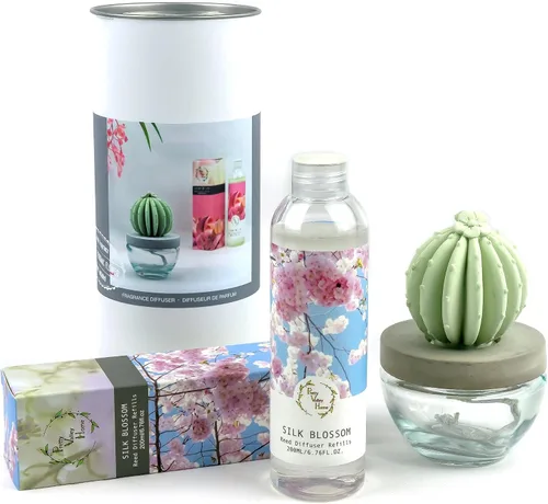 Vista 17 de Barril Cactus Cerámica Difusor de Fragancia Combo 6.8 fl oz Hermoso