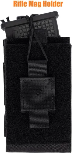 Vista 7 de Bolsa de radio ajustable MOLLE Soporte de radio para cinturón táctico de dos vías Funda de radio Walkie Talkies caso Rifle Mag Carrier 0.219 in