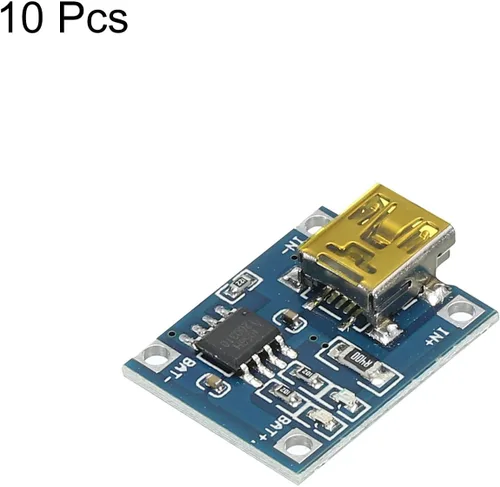 Vista 3 de MECCANIXITY Mini USB 4.5-5.5V 1A 18650 Cargador de Batería Módulo de Carga Placa de Carga Dos Funciones de Protección Paquete de 10