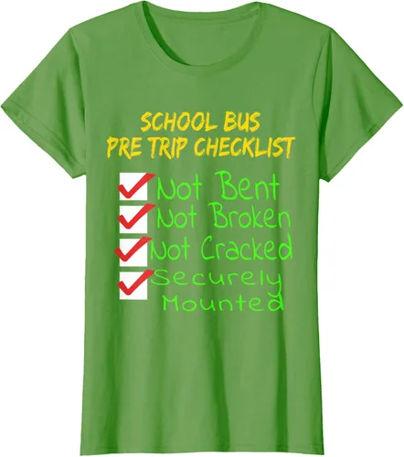 Vista 4 de Camiseta de camionero para conductor de autobús escolar CDL, Negro, S