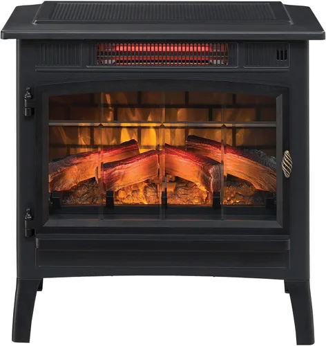 Vista 4 de Duraflame DFI-5010 - Estufa infrarroja en 3D para chimenea eléctrica con control remoto