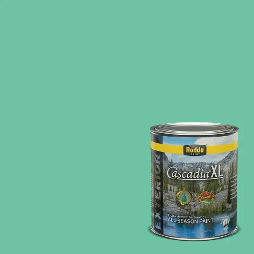 Vista 3 de Rodda Paint CASCADIA XL - Pintura satinada exterior e imprimación en uno, 1 galón, hoja de aloe