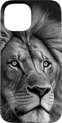 Vista 6 de Funda de retrato oscuro con cara de león para iPhone 16