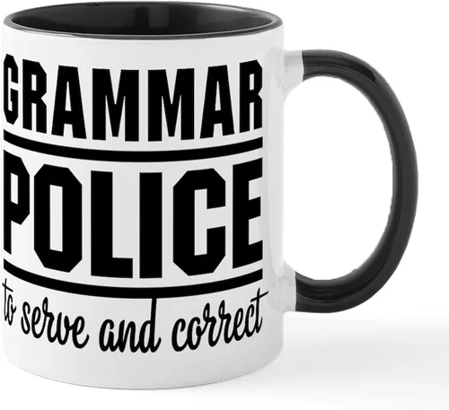Vista 82 de CafePress Taza de café de cerámica de 11 oz (11.0 fl oz) de Police Mom