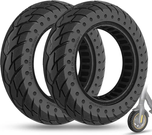 Vista 10 de Neumático Sólido para Scooter Eléctrico de 10 x 2.5 Pulgadas 60/70-6.5 Compatible con Ninebot Max G30P G30LP~Gotrax G5 G6~Hiboy Max 3~Hover 1