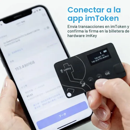 Vista 3 de imKey Pro Crypto Hardware Wallet Secure Cold Crypto Wallet con almacenamiento fuera de línea CC EAL6+ Seguro para activos digitales Bitcoin Ethereum