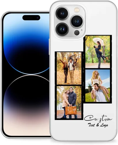 Vista 8 de Funda de teléfono personalizada para Apple iPhone 16, 15, 14, 13, 12, 11 Pro Max Plus Mini XR X XS 8 7+ SE 2022 2020 con imagen, logotipo, texto 01