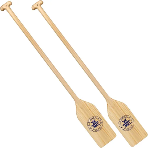 Vista 8 de Remo de madera para canoa de 4 pies, remos de bote con agarre ergonómico, madera premium, acabado protector