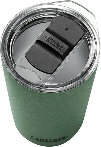 Vista 5 de CamelBak Horizon Vaso Térmico de 16 oz - Acero Inoxidable Aislado - Tapa de Tres Modos - Musgo