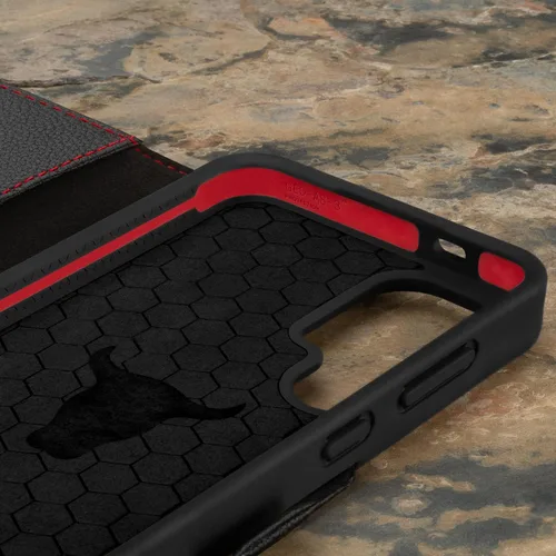 Vista 6 de TORRO Funda compatible con Samsung Galaxy S24 5G – Funda de piel premium tipo cartera con función atril y ranuras para tarjetas