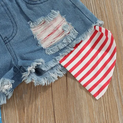 Vista 25 de Adobabirl Conjunto de ropa de verano para niña pequeña, sin mangas, acanalada, top halter y pantalones cortos, ropa de moda para niños con cinturón