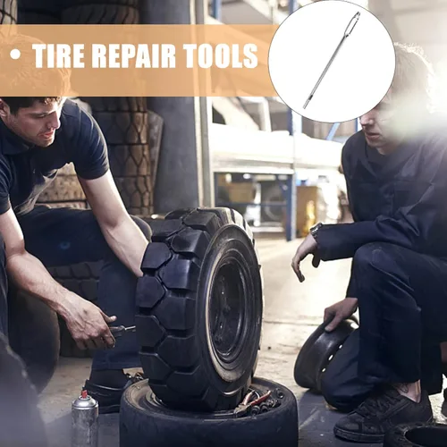 Vista 4 de iplusmile Kit de enchufe de neumático de automóvil, 4 piezas, kit de enchufe de neumático automotriz, kit de reparación de neumáticos automotriz