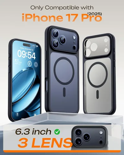 Vista 927 de TOCOL Funda para iPhone 11, compatible con Magsafe, protección completa de cámara, imanes integrados, protección contra caídas, funda translúcida