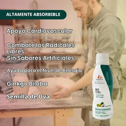 Vista 4 de Biometics Bio Fuel Premium Multi Vitamina Potente Nutrición para alimentar tu cuerpo 15.2 onzas líquidas