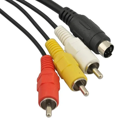 Vista 3 de Cable AV de 5 pies para videocámaras Sony Handycam Mini DV y DVD, color negro (paquete de 1)