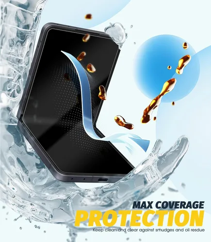 Vista 5 de Orzero (3 juegos de 12 paquetes de protectores de pantalla compatibles con Samsung Galaxy Z Flip 8/Flip 7, protector de pantalla con TPU suave