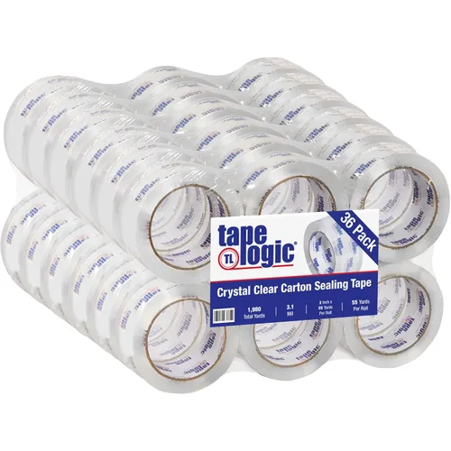 Vista 6 de Aviditi Tape Logic - Cinta de embalaje transparente de 2 pulgadas x 55 yardas, 2.6 mil, resistente, paquete de 12, perfecta para embalaje, envío