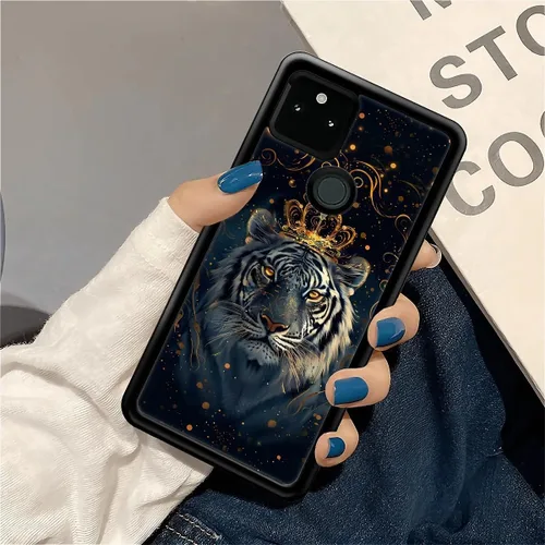 Vista 622 de Compatible con Google Pixel 4A 5G Mobile Case Creative Acrylic Panel trasero Silicona Protección Grip especialmente diseñado para Google Pixel 4A 5G