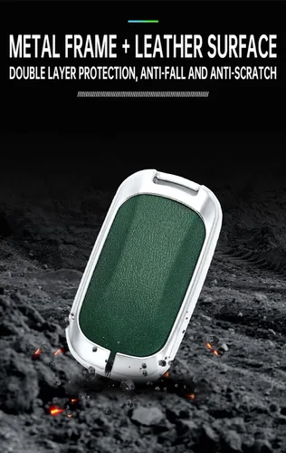 Vista 8 de ontto Funda de cuero para llavero con llavero de metal para llave de automóvil, compatible con Honda Accord Civic HR-V CR-V Pilot Sport SI EX EX-L