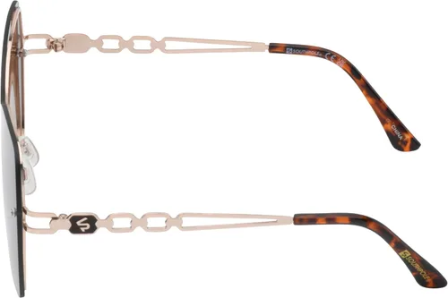 Vista 3 de Southpole Women's 1094sp Metal Uv400 Protective Rectangular Shield Sunglasses. Cool Gifts for Her, 140 Mm
