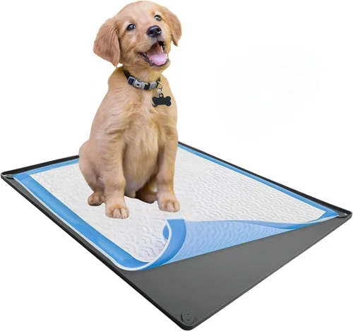 Vista 27 de Bandeja para orina de perro para almohadillas de orina de 30 x 36 pulgadas Gris
