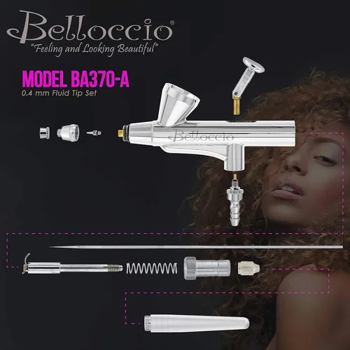 Vista 3 de Belloccio Aerógrafo de precisión multiusos de maquillaje cosmético