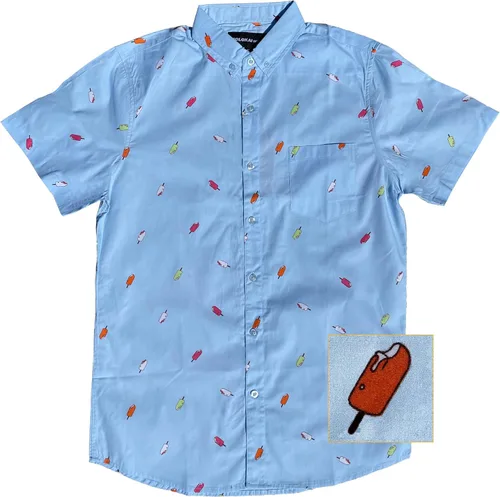 Vista 48 de Molokai Surf - Camisas hawaianas de manga corta con botones y corte ajustado