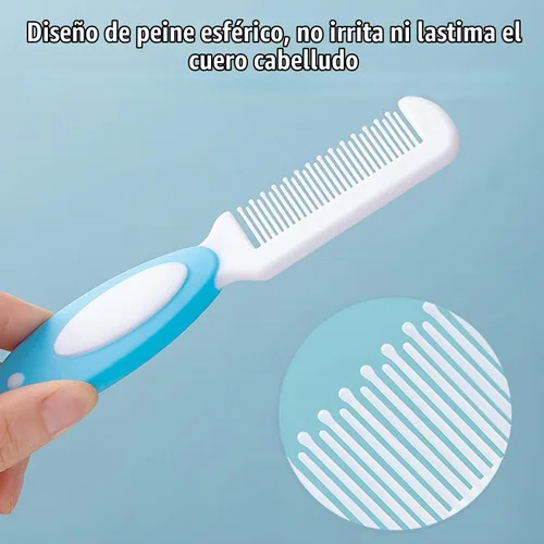 Vista 3 de Cepillo para cabello de bebé, cepillo para costra láctea, peine para cabello de bebé, set de cepillo y peine para cabello de bebé para recién