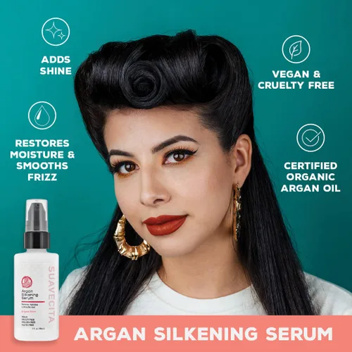 Vista 3 de Suavecita Argan Silkening Serum Wild Berry Scent 2 Fl Oz