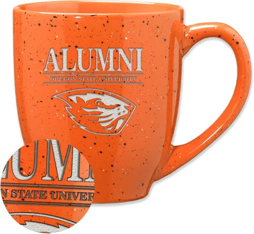 Vista 14 de Rico Industries NCAA Illinois Fighting Illini Alumni - Taza de café de cerámica moteada grabada con láser de 16 onzas