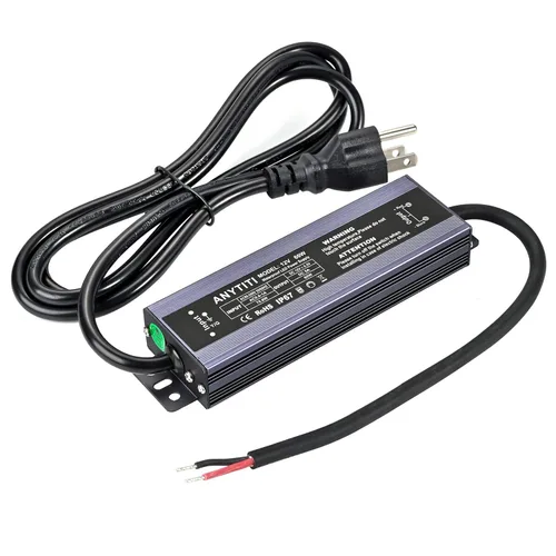 Vista 10 de Controlador LED, fuente de alimentación LED IP67 salida impermeable 30W DC12V 2.5A enchufe de 3 clavijas 4.5 pies (12 V 30 W) Para tiras LED