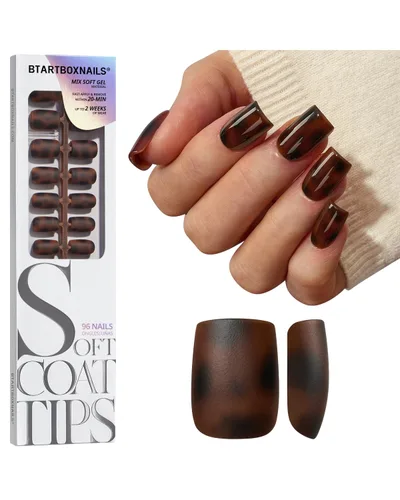 Vista 7 de BTArtboxnails - Uñas a presión, uñas medianas con forma de concha