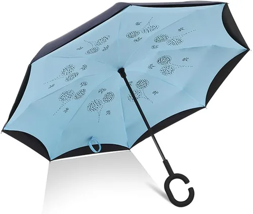 Vista 2 de WSZJJ Paraguas Sombrilla para Mujer y Niña, Protección Solar Sombrilla de Lluvia