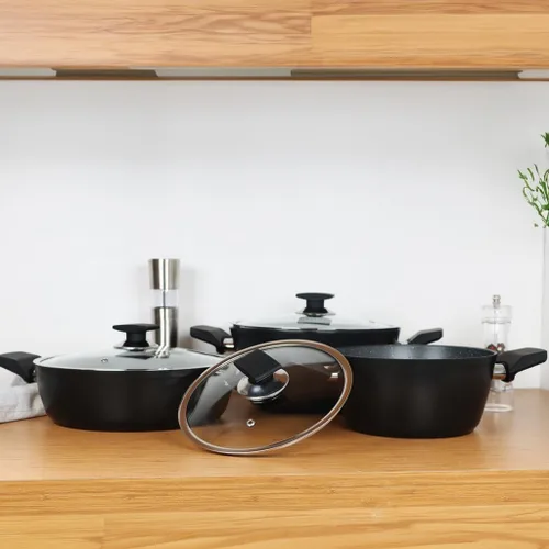Vista 7 de Serenk Juego de ollas y sartenes de acero inoxidable, antiadherentes, 7 piezas, utensilios de cocina no tóxicos, utensilios de cocina de inducción