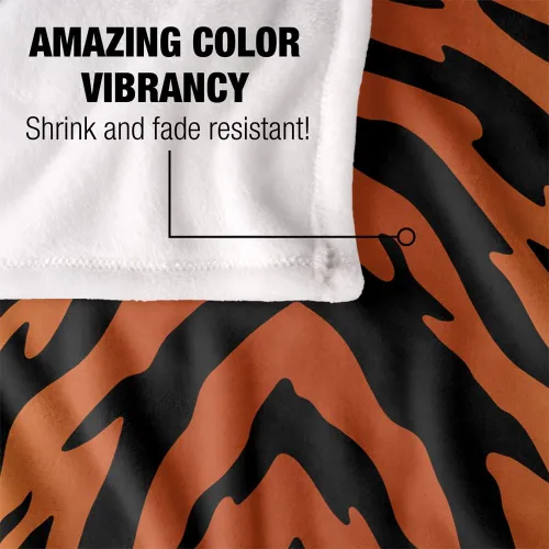 Vista 4 de LOGOVISION Tiger Print Silky Touch Super Soft Throw Blanket 36" x 58