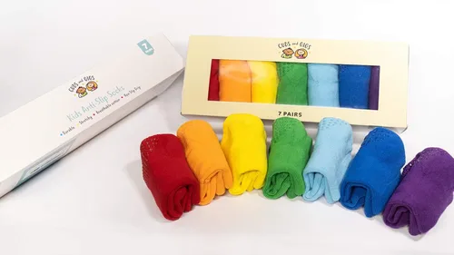 Vista 2 de Cómodo acogedor cómodo Calcetines antideslizantes para niños y niñas