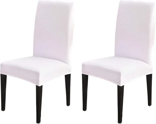 Vista 49 de Dimatic Paquete de 2 fundas elásticas de licra para sillas de comedor, extraíbles y lavables, fundas protectoras para sillas de comedor, cocina