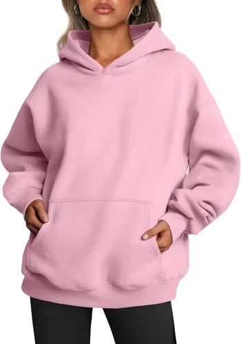Vista 209 de Trendy Queen - Sudaderas extragrandes con capucha para mujer, suéteres de manga larga, sin botones, de vellón, de otoño, ropa de invierno