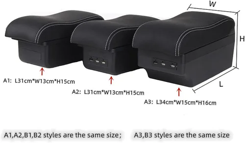 Vista 7 de Caja de reposabrazos de coche, para Renault Sandero Stepway, caja de almacenamiento de reposabrazos, modificación de accesorios interiores